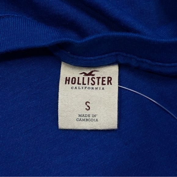 Hollister Blue Scoop Neck Long Sleeve Top - Picture 4 of 8
